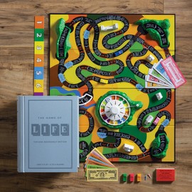 WS Game Company The Game of Life Vintage Bookshelf Edition Board Game Fabric-Wrapped Book Box, 1960-Inspired Gameplay, Collectible Classic for 2-6 Players, Ages 9+