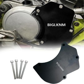 BIGLKNM Aluminum Billet Oil Pump Cover with Stainless Steel Bolts Compatible with 1988-2006 Yamaha Blaster 200 YFS200-Black