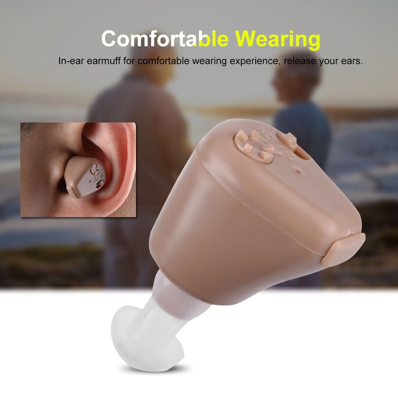 Mini Invisible Rechargeable Hearing Aid Sound Amplifier for Elderly/ Hearing