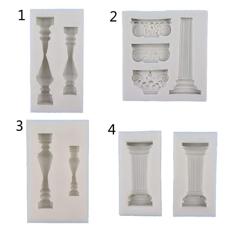 YiFeng Ancient Greek Pillars Mould Roman Column Mould Sugarcraft Epoxy