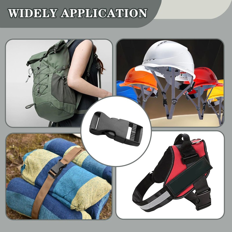 10PCS Plastic Buckles 20MM 25MM, Quick Side Release Clips Quick