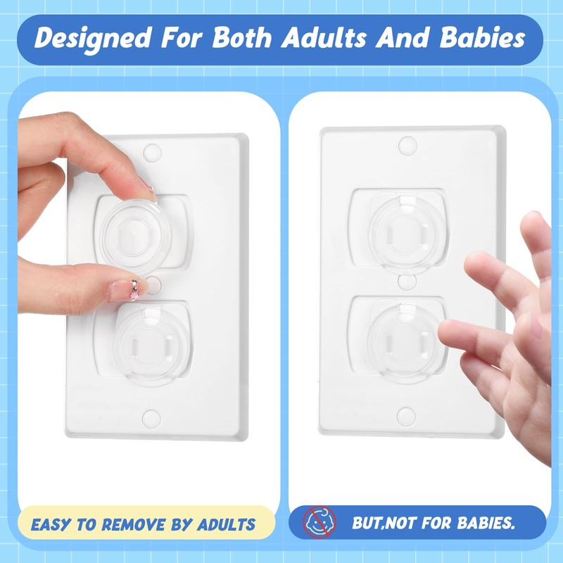 Thyle 120 Pcs Outlet Covers Bulk Child Baby Proofing Plug