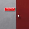 Fire Sprinkler Riser Inside Sign, 12"x 4" .04" Aluminum Reflective