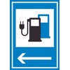 HB-Druck Stromtankstelle 365-65 Arrow Left Symbol A4 (210 x 297