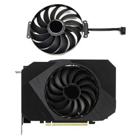 T129215BU 95mm Gaming Graphics Card Cooling Fan Replacement for ASUS Phoenix GTX 1650 RTX 3050 3060 RX 6400 Video Card Cooler Fans 12V 0.5A 6 Pin 4 Wires