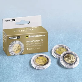 Leuchtturm Coin Capsules Ultra 1 oz. Krugerrand Gold (32.60 mm), Pack of 10