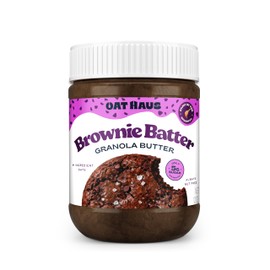 Oat Haus Brownie Batter Granola Butter | Peanut-free, Almond (Tree-Nut) Free, & School-Safe (Top 8 Allergen Free) | Nutella & Chocolate Spread Alternative