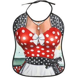 Beavorty Funny Adult Bibs Women Body Pattern Eating Apron Washable Reusable Adults Pinafore Clothing Protector for Women Men