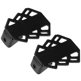 Vbest life 2 Piezas de reposapiés Trasero de Hierro para Bicicleta, reposapiés Trasero Antideslizante de Alta Resistencia con Orificio de 5 mm para Accesorio de Bicicleta