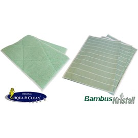Aqua Clean Bamboo Cloths Set of 5 | Bamboo Crystal Pre-Cleaning Cloths