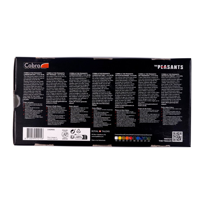 Cobra Artist Professional Water-Mixable Oil Paint Set | The Peasants