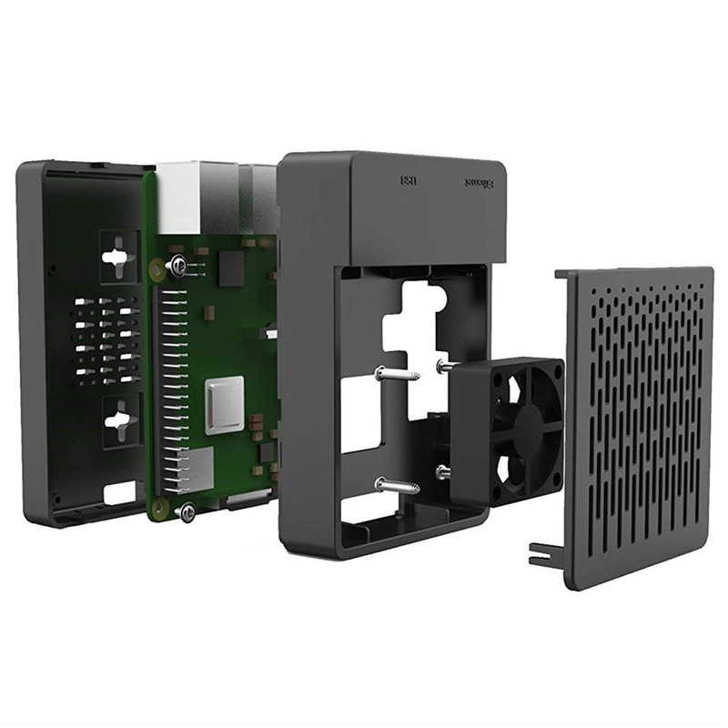 GeeekPi Case for Raspberry Pi 3 Model B+ (B Plus),