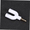 Operitacx Audio Konverter Kopfhörer Splitter U Form Headset Weizenadapter Audio