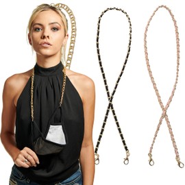 Econo High - Face Mask Holder Chain Necklace Lanyard Fashion Straps Around Your Neck - 3 Pack Limited Edition! (Sexy Series)