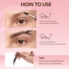 Liquid Eyebrow Pen,Waterproof Smudge Proof 4D Brow Pencil, Long-Lasting Natural
