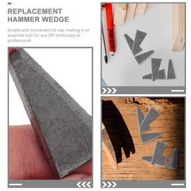 TOVINANNA Strong Axe Wedge Reinforcement Carbon Steel 10pcs Hammer Wedge for Woodworking Tools