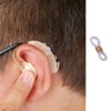50 Pcs Transparent Hearing Aid Holder, Anti-Lost Aids Glasses Connectors