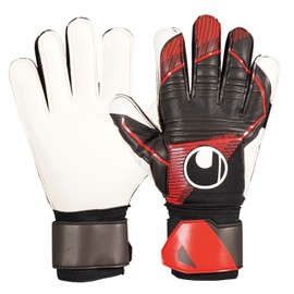 uhlsport Game/Practice Soccer GK Keeper Gloves Powerline Soft Pro 1011311 01 7 Black x Red x White
