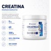 Creatina Monohidrato 100 pura Libre de azucares Libre de gluten
