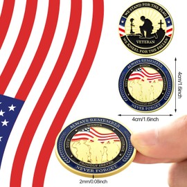 Landical Bulk 40 Pcs Military Challenge Coins Thank You for Your Service Veterans Gift Coins Military Appreciation Coins for Veterans Christmas Military Gift(Pretty)