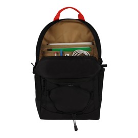 Eddie Bauer Campus Backpack | EDC | Work | Travel | Commuter | Padded Laptop Sleeve | Bottle Pockets | Lightweight | Durable, Varsity-Black, 22L