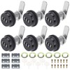 RealPlus 6 Pack Combination Cam Lock 1-1/8" Cylinder Coded Cabinet
