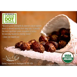 NaturOli USDA Organic Soap Nut Powder (100% Natural) - 3.5oz Jar