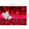 CapiSco 10X8FT Valentine's Day Backdrop Vinyl Photography Red Glitter Background