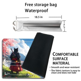 MTG Play Mat MTG PlayMat 60 cm x 35 cm, Original Art, Non-Slip TCG Play Mat with Rubber Base and Stitched Edges, Commander TCG Rollable & Foldable Card Mat (with Zone, mtg48-6)