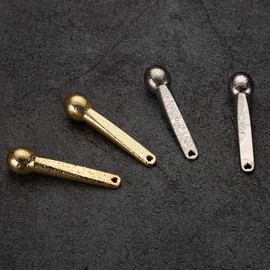 Lisapack 4 Pack Metal Eye Cream Applicator, Eye Serum Roller Ball Massager Stick for Reduce Depuffer, Massage (Silver&Gold)