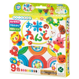 Gimpo A-RD9ZF Rice Clay, 9 Color Set, Gintori Sangyo