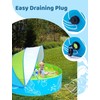 Hikiddy Foldable Kiddie Pool with Canopy: 47in Baby Pool and