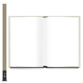 Maritime Nautical Notebook Journal A4 164 Ahoi Blue Grey Shabby Retro Style A gift book Blank Book Book With Blank Pages Unlined for Writing Notebook Thoughts...