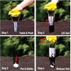 Jardineer 3PCS Bulb Planter Tools Set, Long Handle Bulb Planting