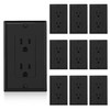 ELEGRP Decorator Receptacle, 15A 125V Standard Electrical Wall Outlet, 2