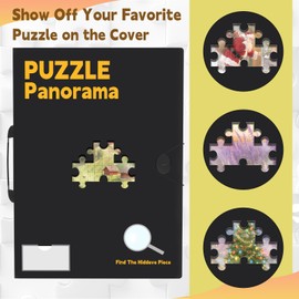 Puzzle Storage with Central Mesh Window，Puzzle Binder with Puzzles Stickers