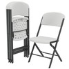 Lifetime Folding Chairs, Heavy Duty Foldable Chair Contoured for Comfort,