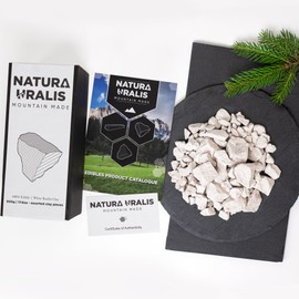Natura Uralis Kaolin White Clay | 500 g Natural White Clay, Pure White to Off White - Amazing Crunch, Satisfying Earthy, Velvety and Firm Texture, ASMR Sensation