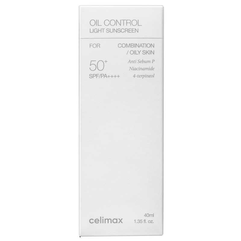 셀리맥스 오일 컨트롤 라이트 선크림 SPF50+ PA++++, 40ml, 1개 Celimax