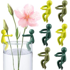 ZAGEVIVIN Plant Propagation Buddy, Plant Breeding Friend, Plant Cutting Holder Plant Support Bud, Plant Support Holder, Cute Plant Support Plant breeding Station or Indoor Garden (3 Colors,6Pcs)