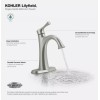 KOHLER Lilyfield Brushed Nickel Handle Single Hole/4" Centerset Bathroom Faucet