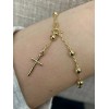 Rosary Bracelet - 14k Gold Vermeil 925 Silver - 4mm