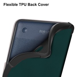 Vakarey Ultra Thin with Automatic Wake/Sleep Case for Tolino Shine Color/Shine 4/Shine 5/Kobo Clara 2e/Clara BW/Clara Colour Case with Hand Strap, Green
