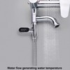 Shower Thermometer Aluminum LED Digital Shower Thermometer for Home Bathroom