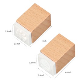 41 Pieces Wooden Rubber Stamp Set, Moon Star Various Weather Patterns Wood Stamps for Journal, Diary, Scrapbook, Planner, Letter, DIY Craft, Card Making(2pcs Weather and Galaxies)