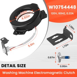 W10754448 Washer Clutch Replacement Compatible with Whirl-pool, May-tag, Ken-more, and Cros-ley Washer Replaces W10447973, W10817398, W10905022, AP5956756, 3452770, PS10064562 by Fetechmate