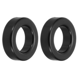 sourcing map 2Pcs Toroid Core, 23x36x13mm Iron Ferrite Chokes Ring Power Toroidal Transformer to Stabilize Signal Transmission Resist Electromagnetic Interference, Black