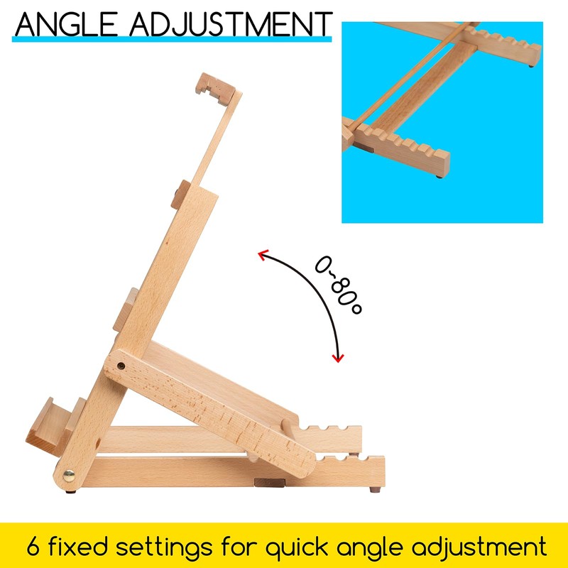 MEEDEN Heavy-Duty H-Frame Tabletop Easel: Adjustable Studio Desktop Easel for