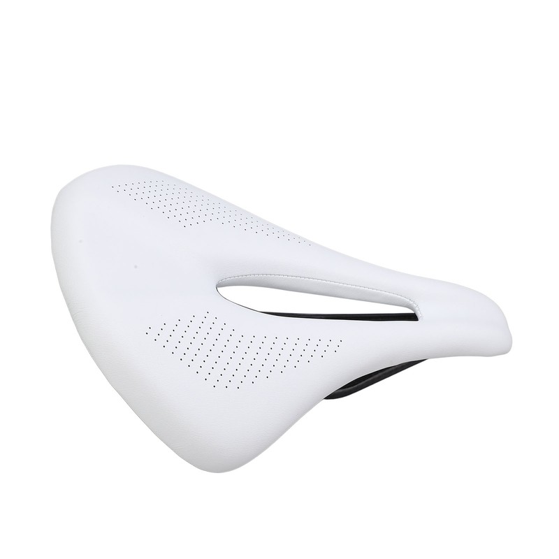 155mm Widen Carbon Fiber Leather Bicycle Saddle Cushion Hollow Cycling