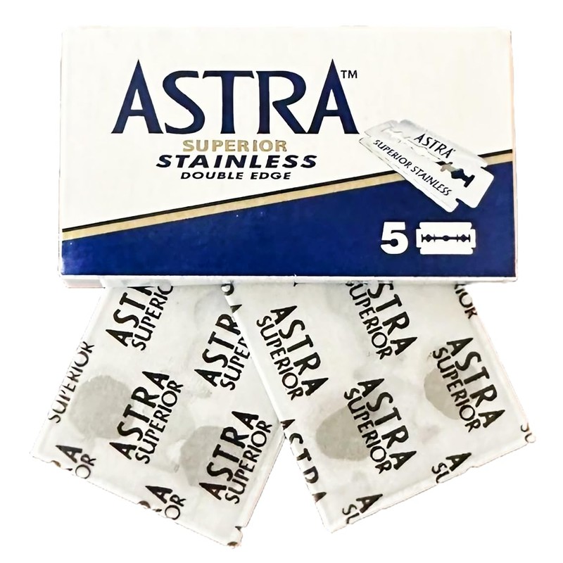 Razor Blades Club - Astra Stainless Rasierklingen, 100 Stück